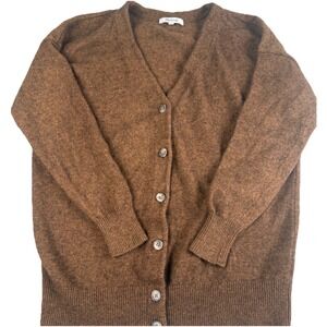 Madewell Minimalist Brown Sweater Womens Medium Merino Wool Blend Knit